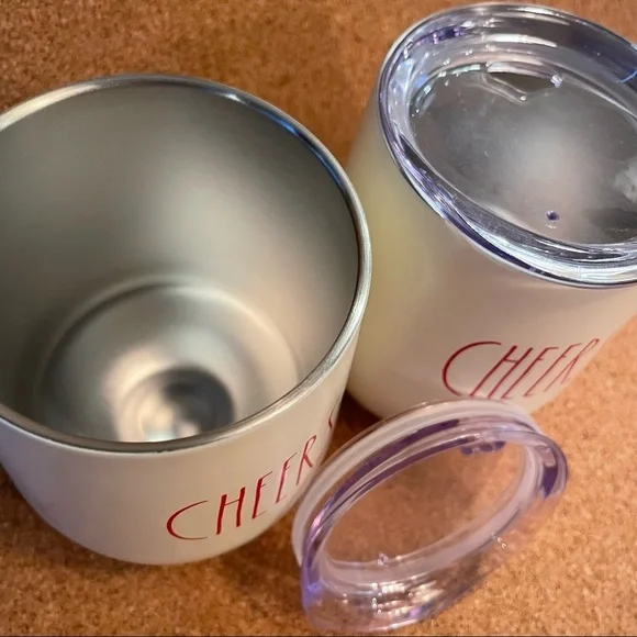 Rae Dunn Insulated “Cheers” Wine Tumblers - Picture 4 of 4